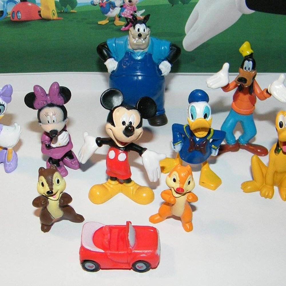 Mickey Mouse Clubhouse Deluxe Figure Set of 10 with 2 Stickers and 2 Rings - Picture 2 of 6